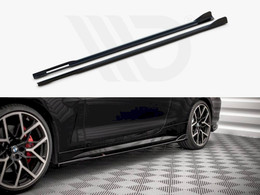 Maxton Design Gloss Black Side Skirts Diffusers V.2 BMW 4 M-Pack G22 (2020-) Maxton Design Gloss Black Side Skirts Diffusers V.2 BMW 4 M-Pack G22 (2020-)