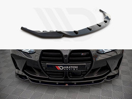 Maxton Design Gloss Black Front Splitter V.2 BMW M4 G82 / M3 G80 (2021-) Maxton Design Gloss Black Front Splitter V.2 BMW M4 G82 / M3 G80 (2021-)