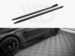 Maxton Design Gloss Black Side Skirts Diffusers V.1 BMW M4 G82 (2021-) Maxton Design Gloss Black Side Skirts Diffusers V.1 BMW M4 G82 (2021-)