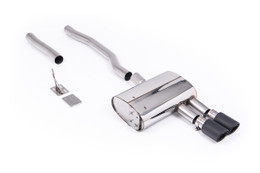 Milltek Particulate Filter-back GPF Back with Carbon JET-90 Trims - (OE Requires Cutting) - For Vehicles with 70mm OE system Only Mk3 (F56) Mini Cooper S 2.0 T - LCI with GPF Only - 70mm OE Systems 2020 - SSXM501