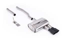 Milltek Particulate Filter-back GPF Back with Cerakote Black GT-90 Trims - (OE Requires Cutting) - For Vehicles with 70mm OE system Only Mk3 (F56) Mini Cooper S 2.0 T - LCI with GPF Only - 70mm OE Systems 2020 - SSXM498