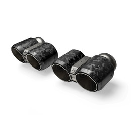 Akrapovic Octagonal Tail Pipe Set (Forged Carbon) - BMW M2 / M3 / M4 (G87 / G80 / G81 / G82 / G83)