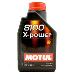 Motul 8100 X-Power 10w-60 Fully Synthetic Car Engine Oil (1Litre)