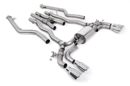 Milltek Cat Back System inc. OPF/GPF Bypass with Polished GT-100 Trims - BMW 5 Series M5 F90 LCI - SSXBM1227