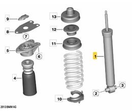 Genuine BMW Shock absorber, rear set