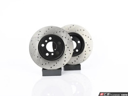 ECS Tuning Front V4 Cross Drilled Discs - Pair 11.57" ( 294x22 ) - MINI F57 Cabrio