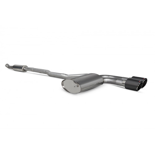 Scorpion Exhausts Resonated cat-back 100mm carbon fibre AscariTrims - Cooper S F55 Non GPF Model Scorpion Exhausts Resonated cat-back 100mm carbon fibre AscariTrims - Cooper S F55 Non GPF Model