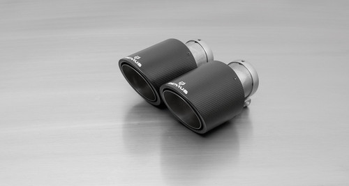 BMW M240i Remus Resonated Cat back System Valved with 2 Carbon tail pipes 102 mm angled, Titanium internals - 2 Series F22/F23 BMW M240i Remus Resonated Cat back System Valved with 2 Carbon tail pipes 102 mm angled, Titanium internals - 2 Series F22/F23