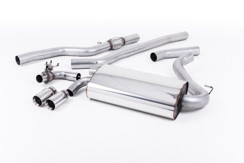 Milltek Cat-back - OE-style twin-outlet. Non-resonated (louder). Polished tips - F32 428i Coupe (automatic and without tow bar and N20 Engine Only) - 2014-2020 - SSXBM1009 Milltek Cat-back - OE-style twin-outlet. Non-resonated (louder). Polished tips - F32 428i Coupe (automatic and without tow bar and N20 Engine Only) - 2014-2020 - SSXBM1009