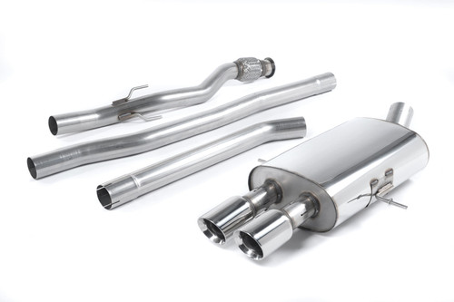 Milltek Cat-back - Non-resonated (louder). Twin Round Tailpipes. Also fits vehicles with John Cooper Works body kit - Mk2 - (R56) Cooper S 1.6i Turbo - 2006-2014 - SSXM025 Milltek Cat-back - Non-resonated (louder). Twin Round Tailpipes. Also fits vehicles with John Cooper Works body kit - Mk2 - (R56) Cooper S 1.6i Turbo - 2006-2014 - SSXM025