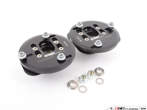 Turner Motorsport Front Adjustable Camber/Caster Plates - Street Polyurethane Bushings - E46 M3 Turner Motorsport Front Adjustable Camber/Caster Plates - Street Polyurethane Bushings - E46 M3