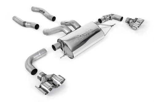 Milltek OPF/GPF Back with Quad GT-100 Polished Trims (Requires OE System to be Cut) - M240i Coupé (G42 XDrive OPF/GPF Models Only) - 2022 -> SSXBM1220 Milltek OPF/GPF Back with Quad GT-100 Polished Trims (Requires OE System to be Cut) - M240i Coupé (G42 XDrive OPF/GPF Models Only) - 2022 -> SSXBM1220
