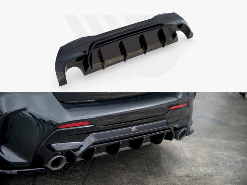 Maxton Design Gloss Black Rear Valance V1 BMW M135I/ 1 Series M Sport F40 (2019-) Maxton Design Gloss Black Rear Valance V1 BMW M135I/ 1 Series M Sport F40 (2019-)