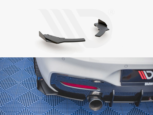 Maxton Design Black + Gloss Flaps Racing Durability Rear Side Splitters V2 (+Flaps) BMW 1 F20 M140I (2017-2019) Maxton Design Black + Gloss Flaps Racing Durability Rear Side Splitters V2 (+Flaps) BMW 1 F20 M140I (2017-2019)