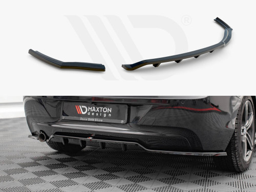 Maxton Design Gloss Black Central Rear Splitter (Vertical Bars) BMW 1 F20 (2011-2015) Maxton Design Gloss Black Central Rear Splitter (Vertical Bars) BMW 1 F20 (2011-2015)