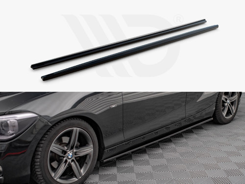 Maxton Design Gloss Black Side Skirts Diffusers BMW 1 F20 (2011-2015) Maxton Design Gloss Black Side Skirts Diffusers BMW 1 F20 (2011-2015)