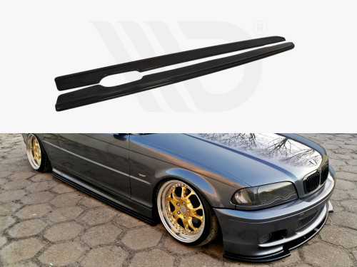 Maxton Design Gloss Black Side Skirts Diffusers BMW 3 E46 Mpack Coupe Maxton Design Gloss Black Side Skirts Diffusers BMW 3 E46 Mpack Coupe