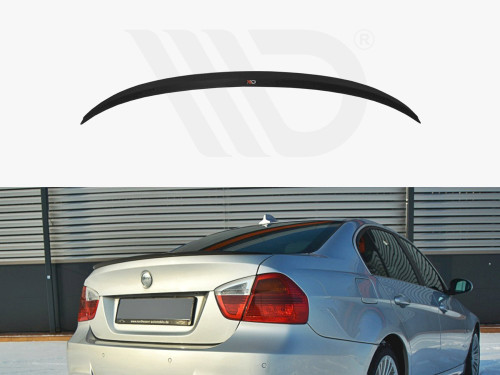 Maxton Design Gloss Black Spoiler Cap BMW 3 E90 M-Sport 2004-2008