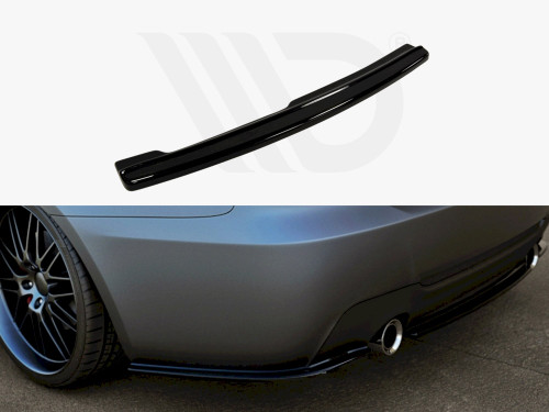Maxton Design Gloss Black Central Rear Splitter BMW 3 E92 M-Sport 2006-2009