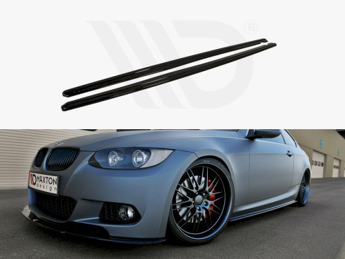 Maxton Design Gloss Black Side Skirts Splitters BMW 3 E92 M-Sport 2006-2009 Maxton Design Gloss Black Side Skirts Splitters BMW 3 E92 M-Sport 2006-2009