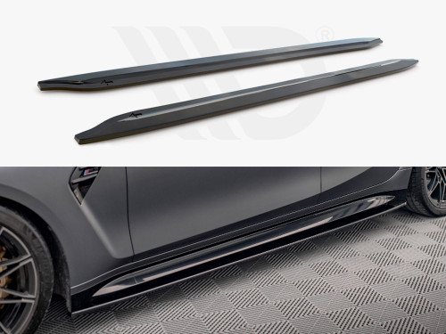 Maxton Design Gloss Black Side Skirts Diffusers V.1 BMW M3 G80 (2021-) Maxton Design Gloss Black Side Skirts Diffusers V.1 BMW M3 G80 (2021-)
