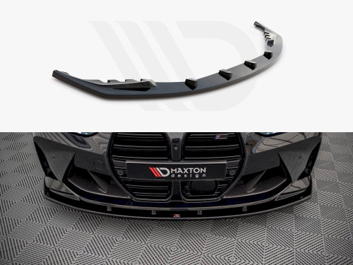 Maxton Design Gloss Black Front Splitter V.1 BMW M4 G82 / M3 G80 (2021-) Maxton Design Gloss Black Front Splitter V.1 BMW M4 G82 / M3 G80 (2021-)