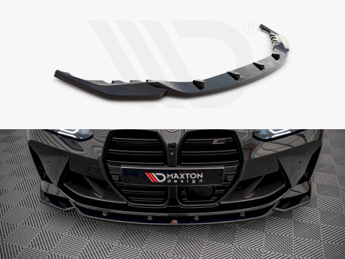 Maxton Design Gloss Black Front Splitter V.2 BMW M4 G82 / M3 G80 (2021-) Maxton Design Gloss Black Front Splitter V.2 BMW M4 G82 / M3 G80 (2021-)
