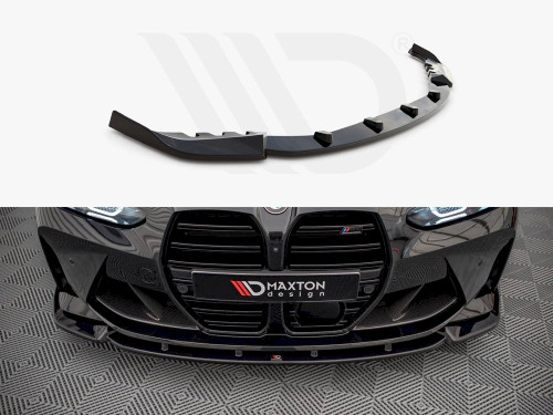 Maxton Design Gloss Black Front Splitter V.3 BMW M4 G82 / M3 G80 (2021-) Maxton Design Gloss Black Front Splitter V.3 BMW M4 G82 / M3 G80 (2021-)