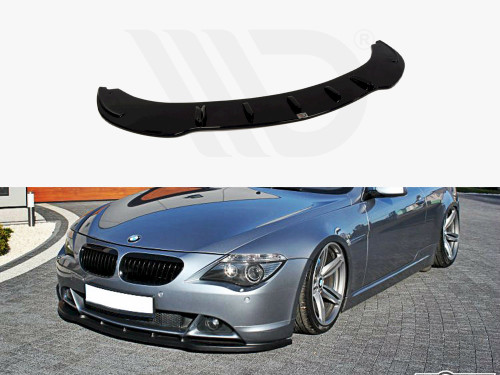 Maxton Design Gloss Black Front Splitter V.1 BMW 6 E63 / E64 (Preface Model) (2003-2007) Maxton Design Gloss Black Front Splitter V.1 BMW 6 E63 / E64 (Preface Model) (2003-2007)