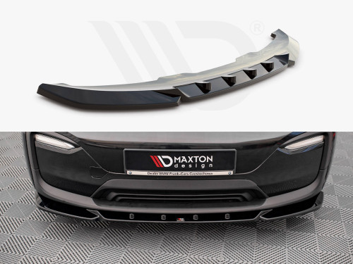 Maxton Design Gloss Black Front Splitter V.2 BMW I3 Mk1 Facelift (2017-2022) Maxton Design Gloss Black Front Splitter V.2 BMW I3 Mk1 Facelift (2017-2022)
