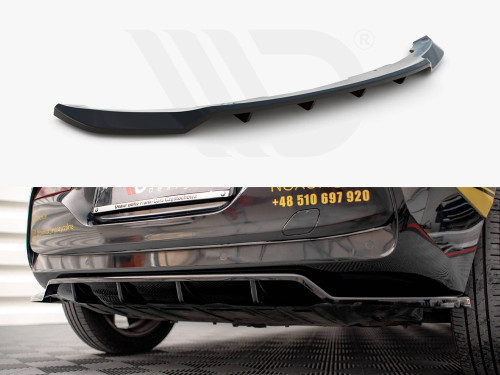 Maxton Design Gloss Black Central Rear Splitter (Vertical Bars) BMW I3 Mk1 Facelift (2017-2022) Maxton Design Gloss Black Central Rear Splitter (Vertical Bars) BMW I3 Mk1 Facelift (2017-2022)