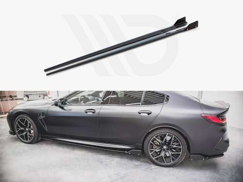Maxton Design Gloss Black Side Skirts Diffusers (+Flaps) V.1 BMW M8 Gran Coupe F93 / 8 Gran Coupe M-Pack G16 (2019-) Maxton Design Gloss Black Side Skirts Diffusers (+Flaps) V.1 BMW M8 Gran Coupe F93 / 8 Gran Coupe M-Pack G16 (2019-)