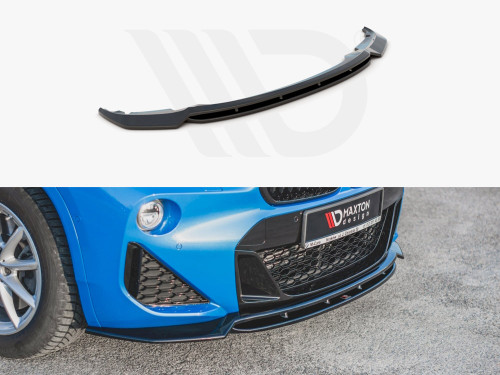 Maxton Design Gloss Black Front Splitter BMW X2 F39 M Sport (2016-) Maxton Design Gloss Black Front Splitter BMW X2 F39 M Sport (2016-)
