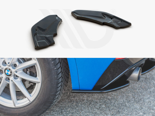 Maxton Design Gloss Black Rear Side Splitters BMW X2 F39 M Sport (2016-) Maxton Design Gloss Black Rear Side Splitters BMW X2 F39 M Sport (2016-)