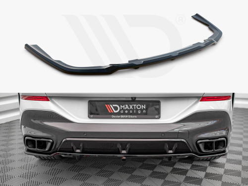 Maxton Design Gloss Black Central Rear Splitter (Vertical Bars) BMW X6 M-Pack G06 (2019-) Maxton Design Gloss Black Central Rear Splitter (Vertical Bars) BMW X6 M-Pack G06 (2019-)
