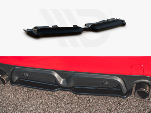 Maxton Design Gloss Black Central Rear Splitter Mini Countryman Mk2 F60 JCW (2020-) Maxton Design Gloss Black Central Rear Splitter Mini Countryman Mk2 F60 JCW (2020-)