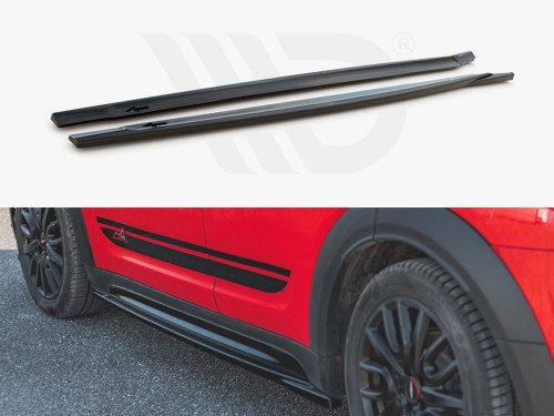 Maxton Design Gloss Black Side Skirts Diffusers Mini Countryman Mk2 F60 JCW (2020-) Maxton Design Gloss Black Side Skirts Diffusers Mini Countryman Mk2 F60 JCW (2020-)