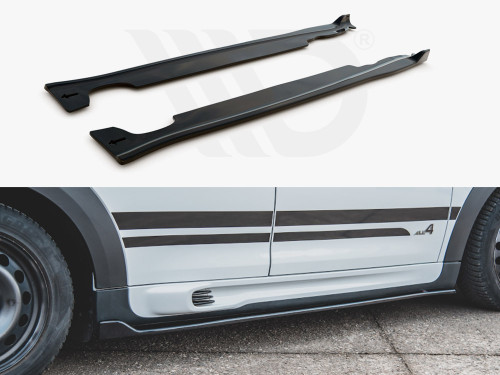 Maxton Design Gloss Black Side Skirts Diffusers Mini Countryman JCW Mk1 (2012-2016) Maxton Design Gloss Black Side Skirts Diffusers Mini Countryman JCW Mk1 (2012-2016)