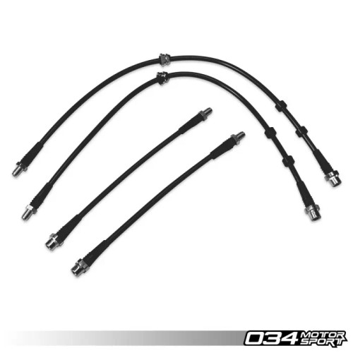 034Motorsport - Stainless Steel Braided Brake Line Kit, F8X BMW M2, M2 Competition, M3, M4 034Motorsport - Stainless Steel Braided Brake Line Kit, F8X BMW M2, M2 Competition, M3, M4