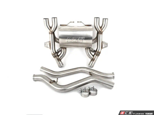 Turner Motorsport Stainless Steel Valved Axle Back Exhaust - Brushed Tips - E9X M3 Turner Motorsport Stainless Steel Valved Axle Back Exhaust - Brushed Tips - E9X M3