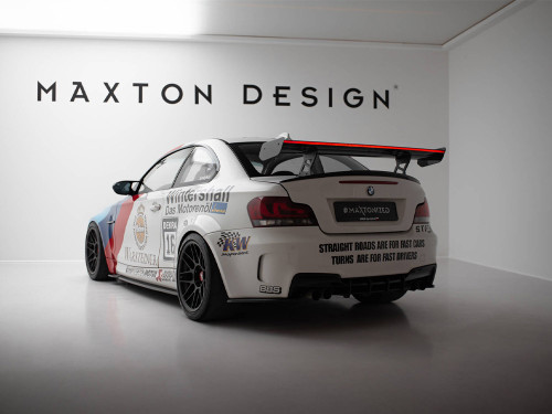Maxton Design Carbon Spoiler With Internal Brackets Uprights V.2 + LED BMW 1 M E82