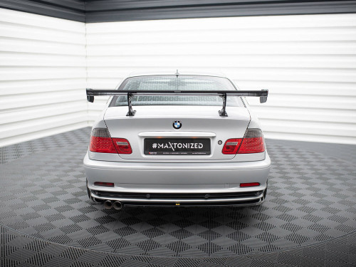 Maxton Design Carbon Spoiler With Internal Brackets Uprights BMW 3 Coupe E46