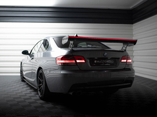 Maxton Design Carbon Spoiler With External Brackets Uprights + LED BMW 3 / M3 Coupe E92
