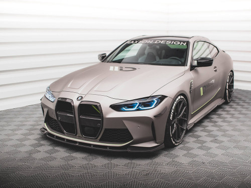 Maxton Design Carbon Fiber Front Splitter V.1 BMW M4 G82 / G82 Facelift