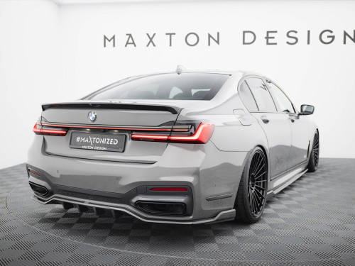 Maxton Design Prepreg Carbon Fiber Rear Splitter BMW 7 M-Pack G11 / G12 Facelift
