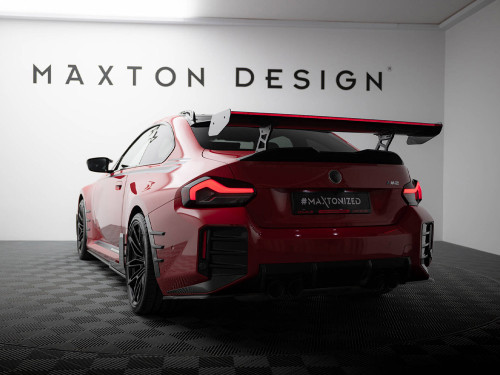 Maxton Design Carbon Spoiler With Internal Brackets Uprights + LED BMW M2 G87