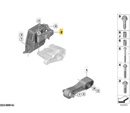 Genuine BMW/Mini GP3 Engine Mount