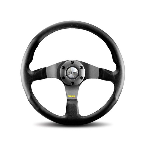 Momo Street TUNER - Silver/Black Leather Steering Wheel Momo Street TUNER - Silver/Black Leather Steering Wheel