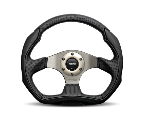 Momo Street EAGLE - Black Leather - Anthracite Centre Steering Wheel Momo Street EAGLE - Black Leather - Anthracite Centre Steering Wheel