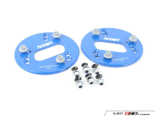 Turner Motorsport Front 2-Position Fixed Camber Plates - Street/Track - E36 M3 / Z3M Turner Motorsport Front 2-Position Fixed Camber Plates - Street/Track - E36 M3 / Z3M